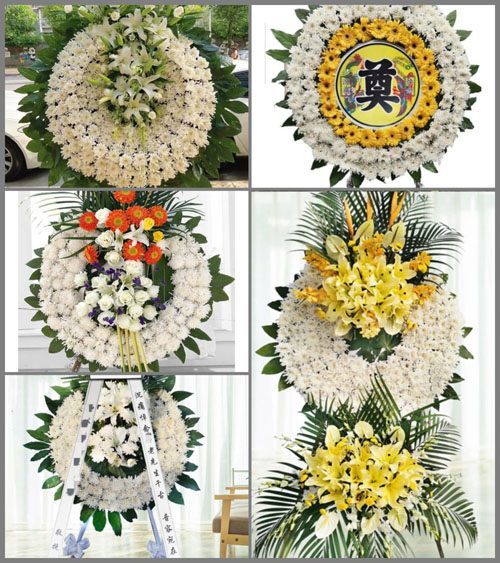 四川成都崇州市崇阳街道清平村花圈速递